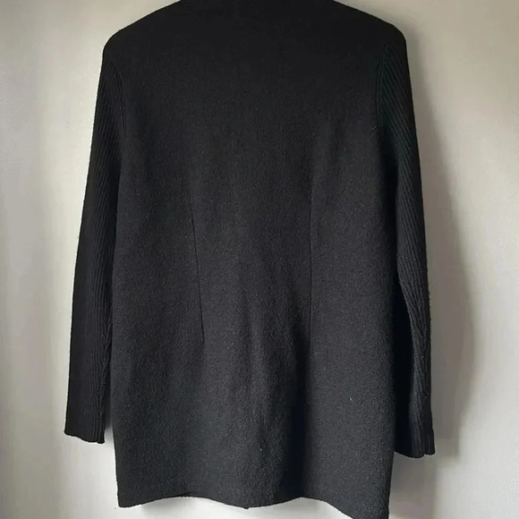 J Mclaughlin Boiled Merino Wool Sweater Coat size M - Picture 5 of 8